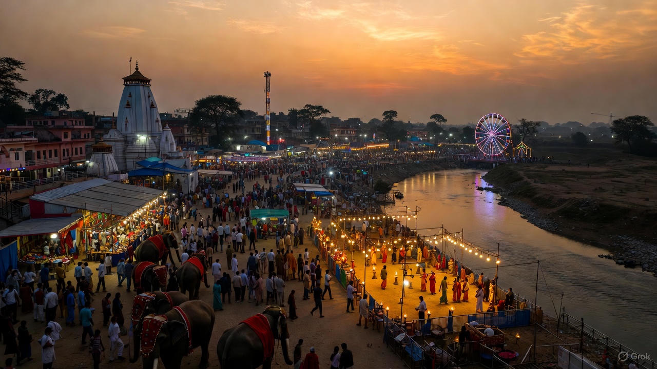एशिया का विशाल सोनपुर मेला 2025 — दीपप्रज्वलन के साथ हुआ भव्य उद्घाटन