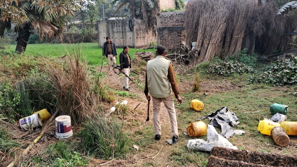 अवैध शराब के खिलाफ दरभंगा पुलिस की सख्त कार्रवाई