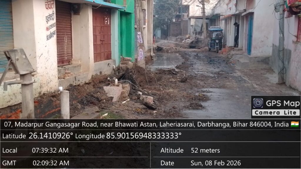 दरभंगा वार्ड-28 में सड़क, नाला व सार्वजनिक कुएं की बदहाली, आरोप नही हुई जीणोद्धार दरभंगा वार्ड-28 में सड़क, नाला व सार्वजनिक कुएं की बदहाली, आरोप नही हुई जीणोद्धार