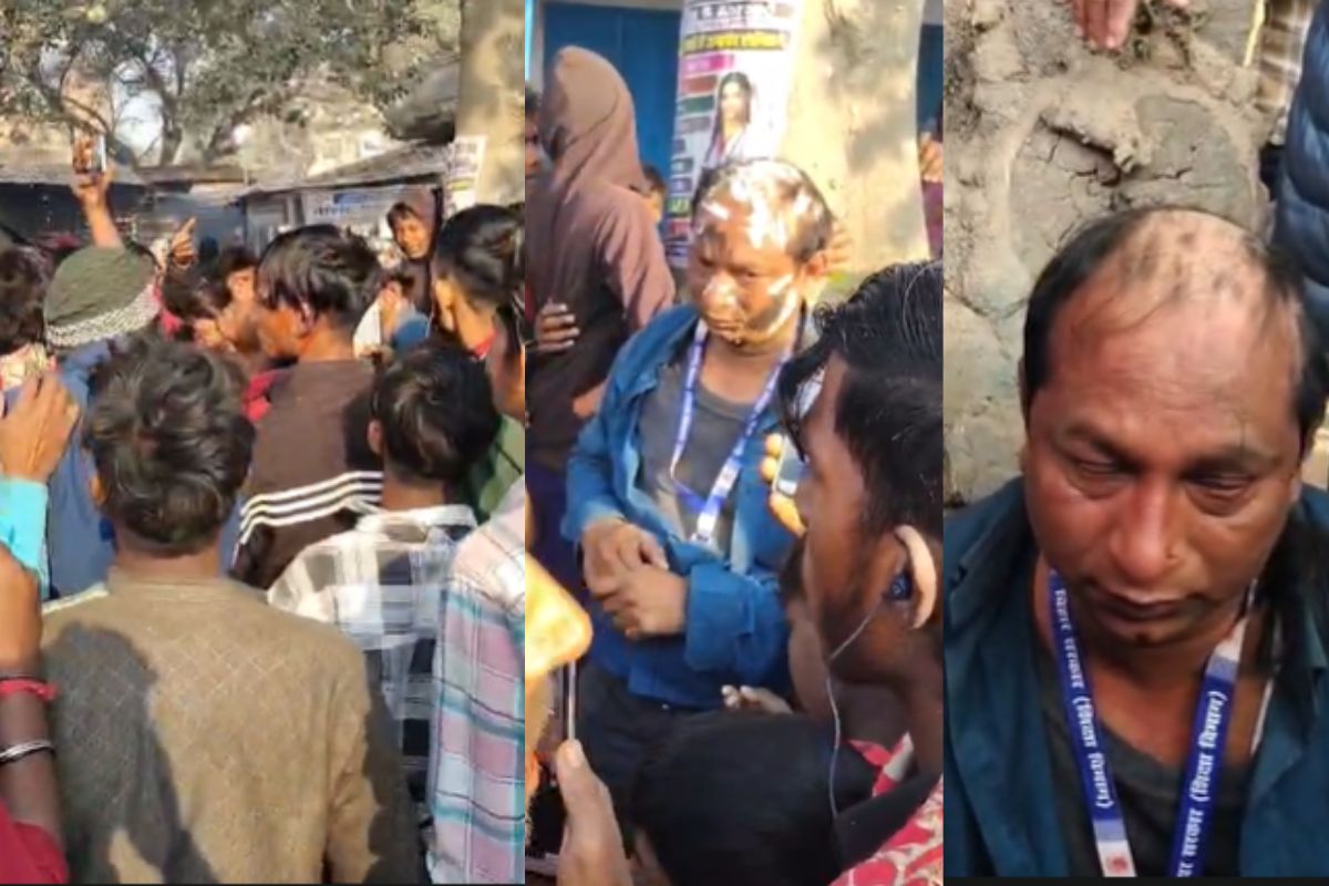 छात्रा से बदसलूकी पर भड़का लोगों का गुस्सा, भीड़ ने हेडमास्टर को जूतों की माला पहनाई छात्रा से बदसलूकी पर भड़का लोगों का गुस्सा, भीड़ ने हेडमास्टर को जूतों की माला पहनाई