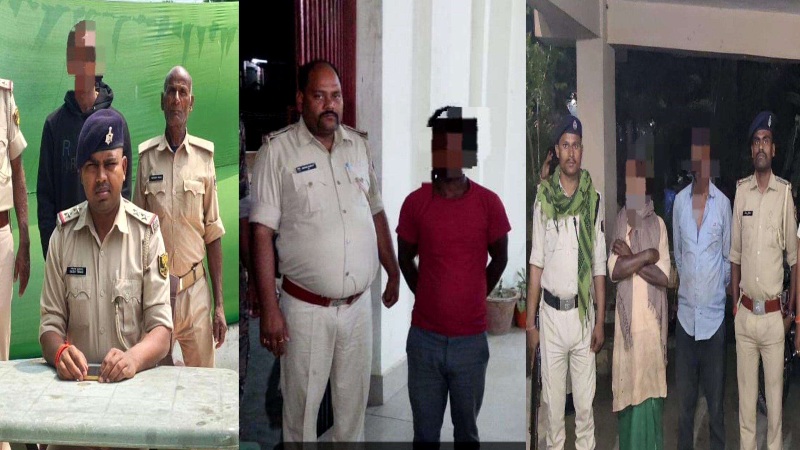 दरभंगा पुलिस 24 घंटे एक्शन: 22 गिरफ्तार, कट्टा बरामद, NBW वारंटी निष्पादन