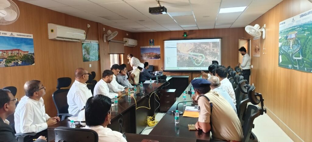 दरभंगा एयरपोर्ट कनेक्टिविटी पर हाईलेवल बैठक, NHAI ने DPR किया पेश दरभंगा एयरपोर्ट कनेक्टिविटी पर हाईलेवल बैठक, NHAI ने DPR किया पेश