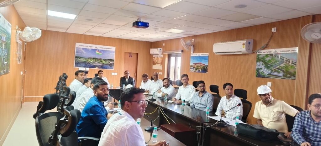 दरभंगा एयरपोर्ट कनेक्टिविटी पर हाईलेवल बैठक, NHAI ने DPR किया पेश दरभंगा एयरपोर्ट कनेक्टिविटी पर हाईलेवल बैठक, NHAI ने DPR किया पेश