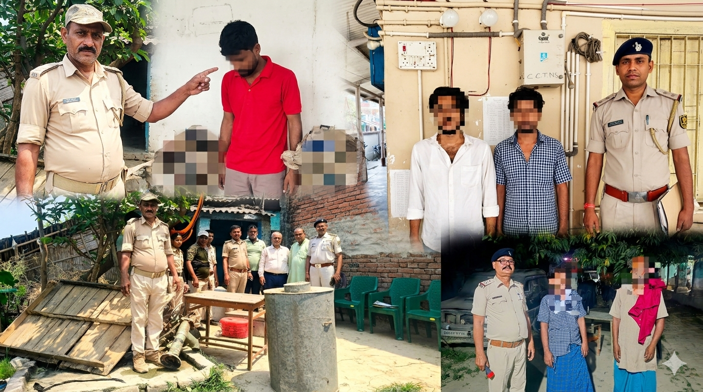 दरभंगा पुलिस एक्शन 🚨 24 घंटे में 75 गिरफ्तार
