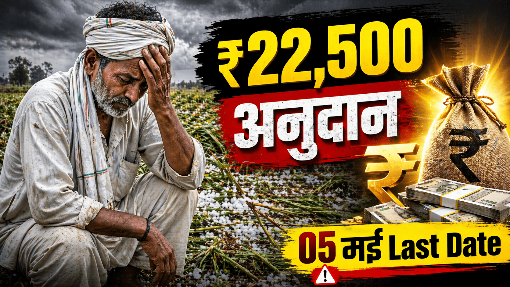 किसानों को ₹22,500 अनुदान मौका 05 मई तक आवेदन करें