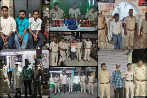 दरभंगा पुलिस का बड़ा एक्शन | शराब, वारंटी और वांछित अपराधियों की गिरफ्तारी
