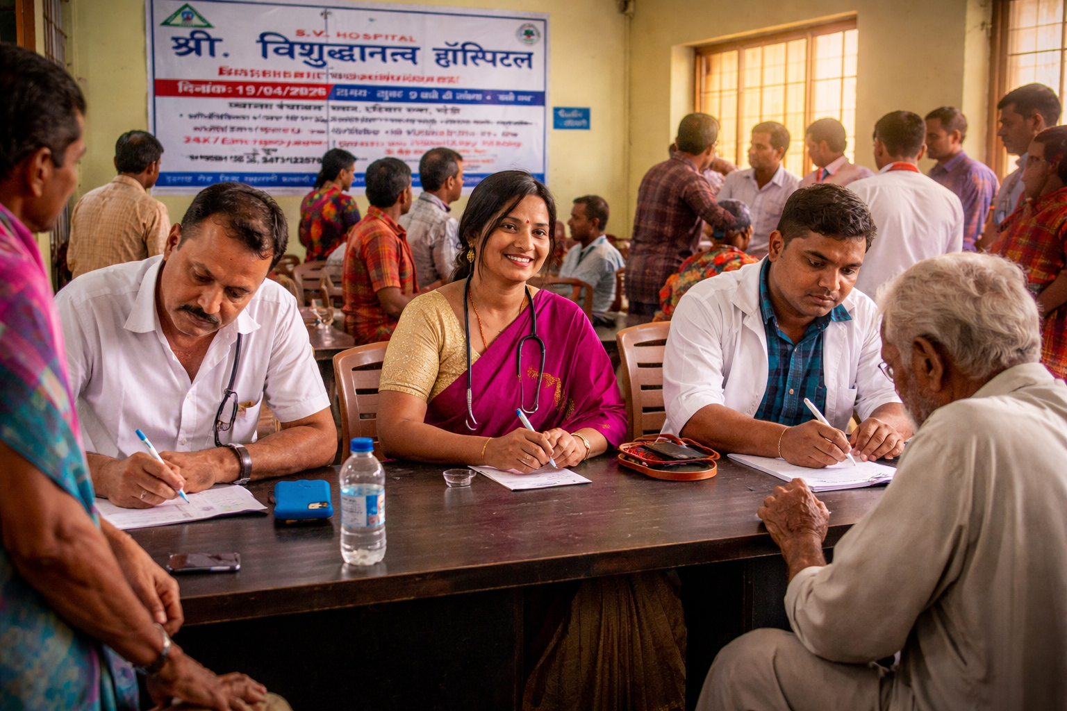 दरभंगा में फ्री मेडिकल कैंप: 250+ मरीजों का इलाज, ग्रामीणों को बड़ी राहत