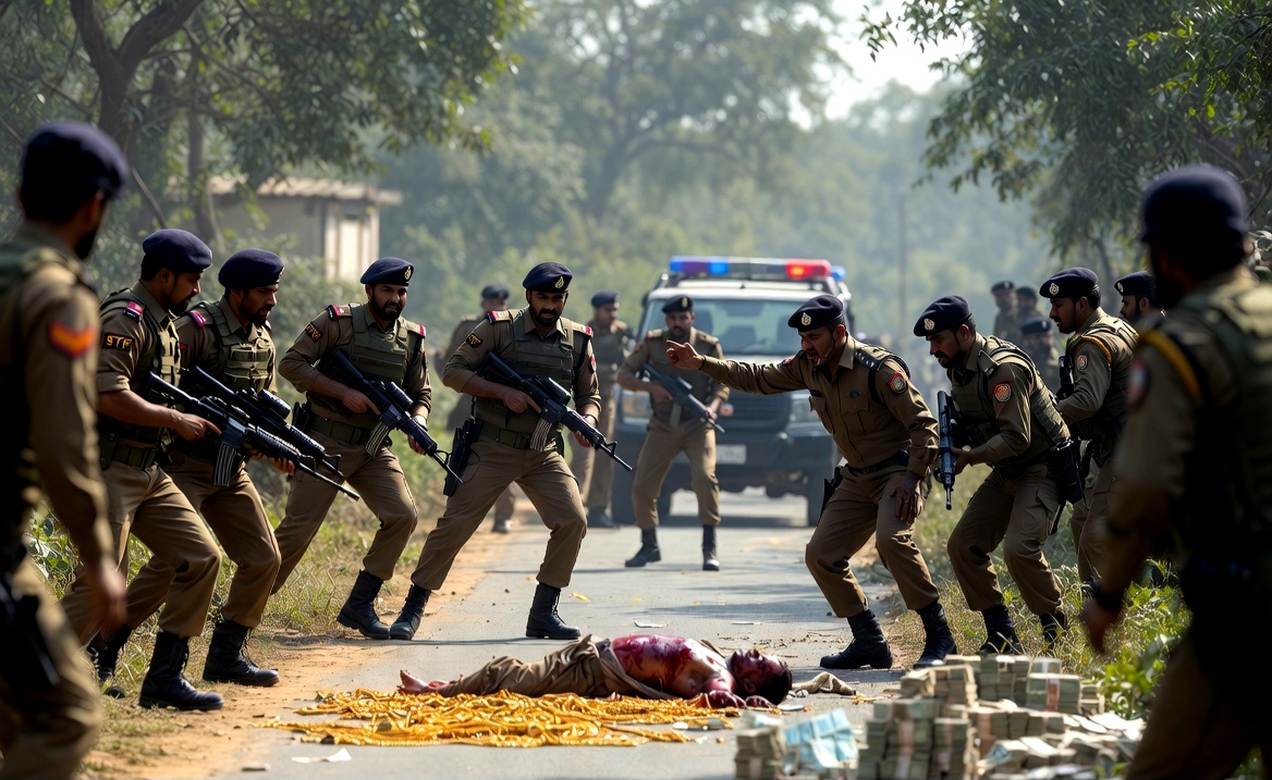 दरभंगा में 2 करोड़ की ज्वेलरी लूट का खुलासा, STF मुठभेड़ के बाद 6 आरोपी गिरफ्तार दरभंगा में 2 करोड़ की ज्वेलरी लूट का खुलासा, STF मुठभेड़ के बाद 6 आरोपी गिरफ्तार