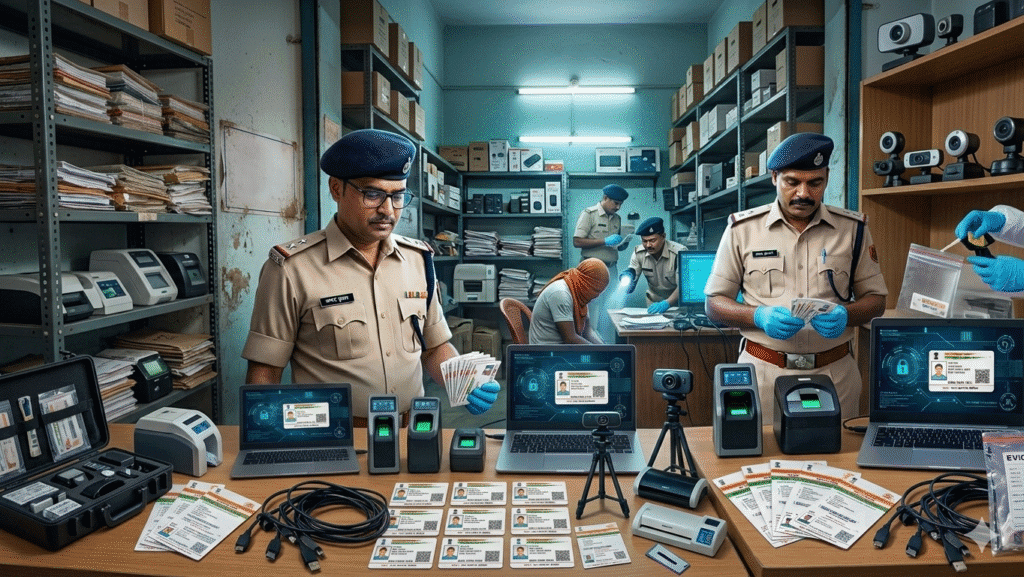 🚨 दरभंगा में फर्जी आधार कार्ड का खेल, साइबर थाना ने दबोचा आरोपी