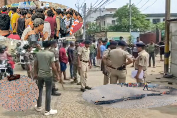 🚨 दरभंगा में दिनदहाड़े गोलीकांड! चैन स्नैचिंग में युवक की मौत, सड़क जाम