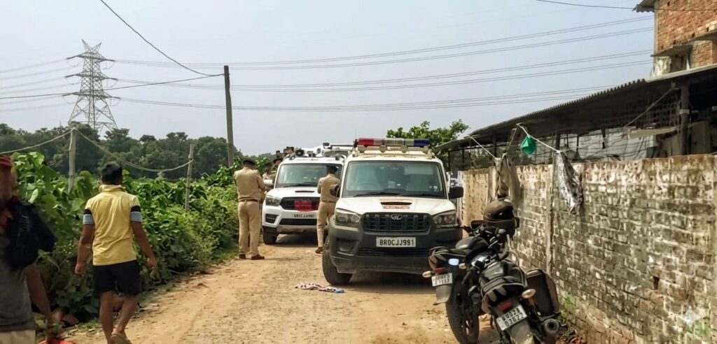 दरभंगा में खौफनाक वारदात: अंडा फार्म पर पत्नी और 3 बच्चों की हत्या, इलाके में सनसनी दरभंगा में खौफनाक वारदात: अंडा फार्म पर पत्नी और 3 बच्चों की हत्या, इलाके में सनसनी