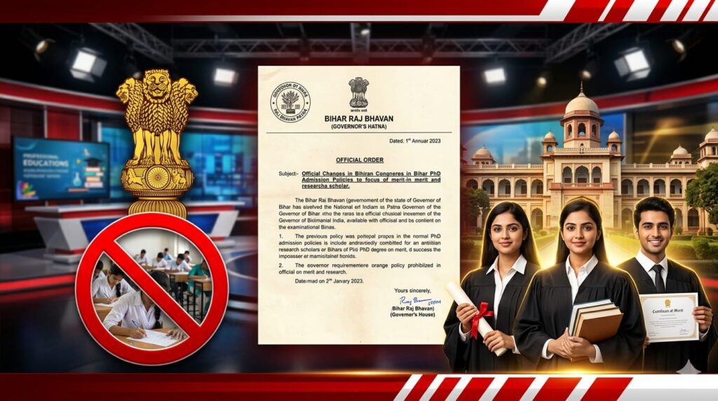 अब PAT नहीं! बिहार में PhD एडमिशन का नया नियम लागू अब PAT नहीं! बिहार में PhD एडमिशन का नया नियम लागू
