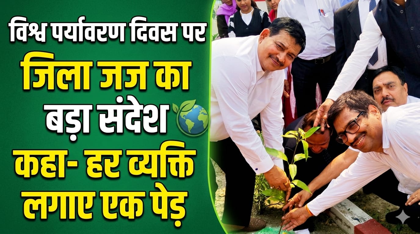 विश्व पर्यावरण दिवस पर जिला जज का बड़ा संदेश, कहा- हर व्यक्ति लगाए एक पेड़