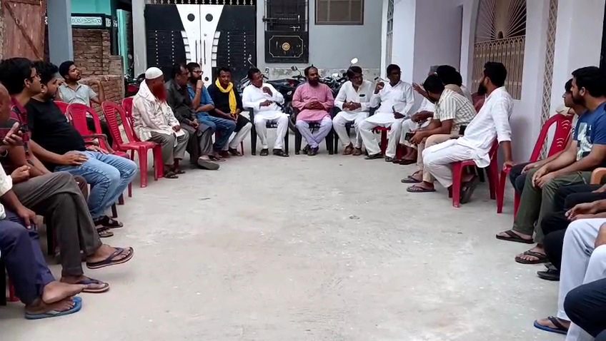 फैज मोहम्मद हत्याकांड पर जन सुराज का हमला, पीड़ित परिवार से की मुलाकात