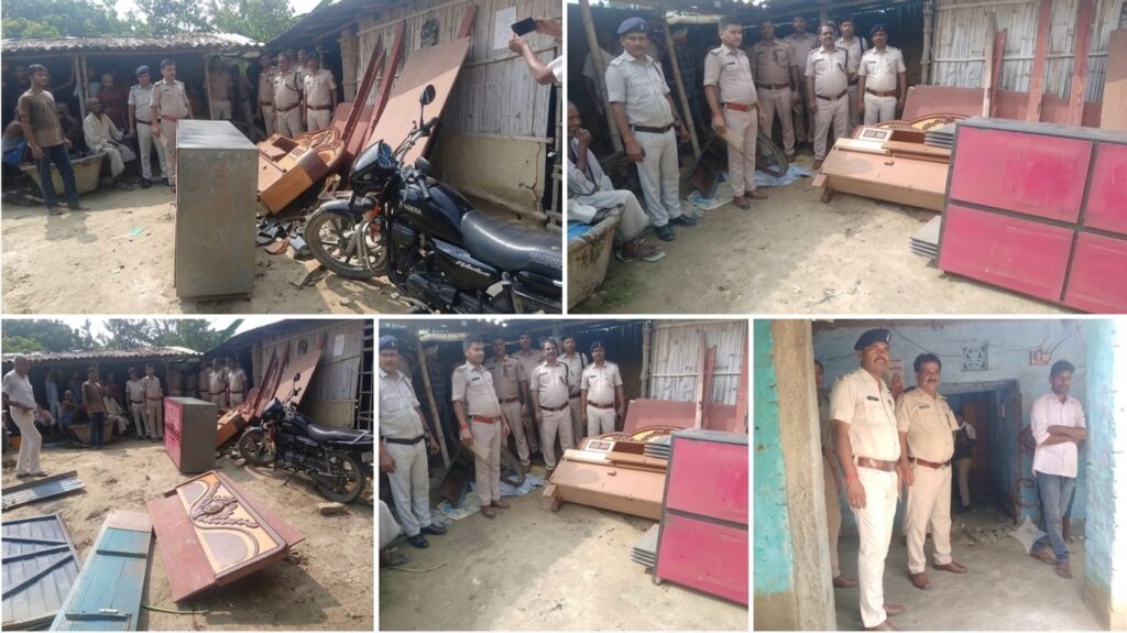 दरभंगा पुलिस का ताबड़तोड़ एक्शन: 6 आरोपी गिरफ्तार, 453 लीटर नेपाली शराब और कार जब्त, कुर्की-जब्ती की कार्रवाई
