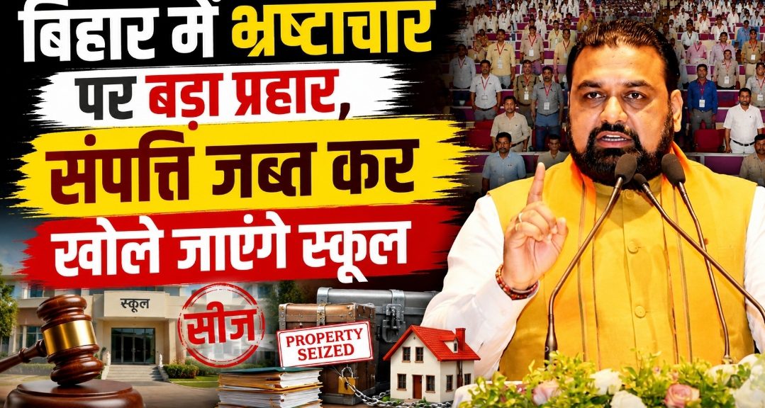 बिहार में भ्रष्टाचार पर बड़ा प्रहार, संपत्ति जब्त कर खोले जाएंगे स्कूल बिहार में भ्रष्टाचार पर बड़ा प्रहार, संपत्ति जब्त कर खोले जाएंगे स्कूल