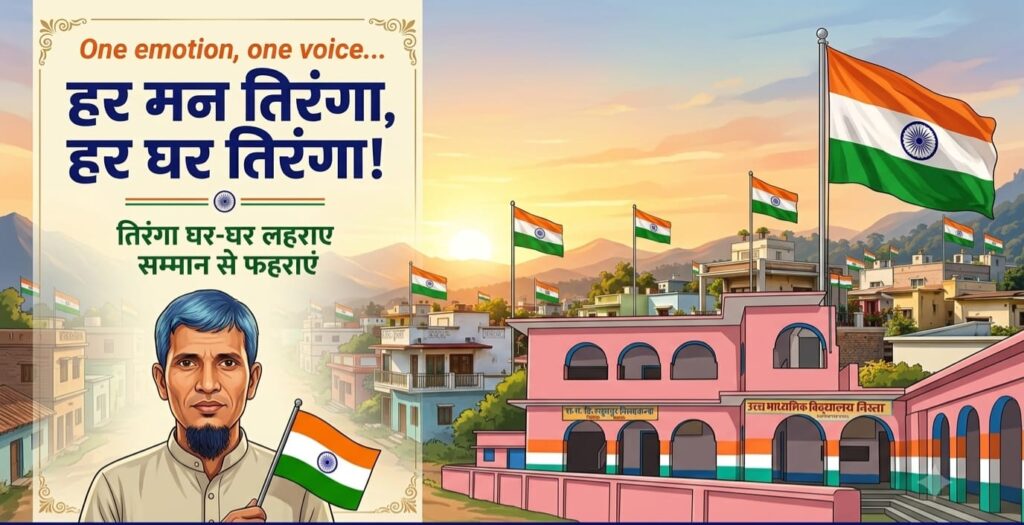 हर घर तिरंगा अभियान: शिक्षक मो. राजिक हुसैन ने किया देशवासियों से खास आह्वान हर घर तिरंगा अभियान: शिक्षक मो. राजिक हुसैन ने किया देशवासियों से खास आह्वान
