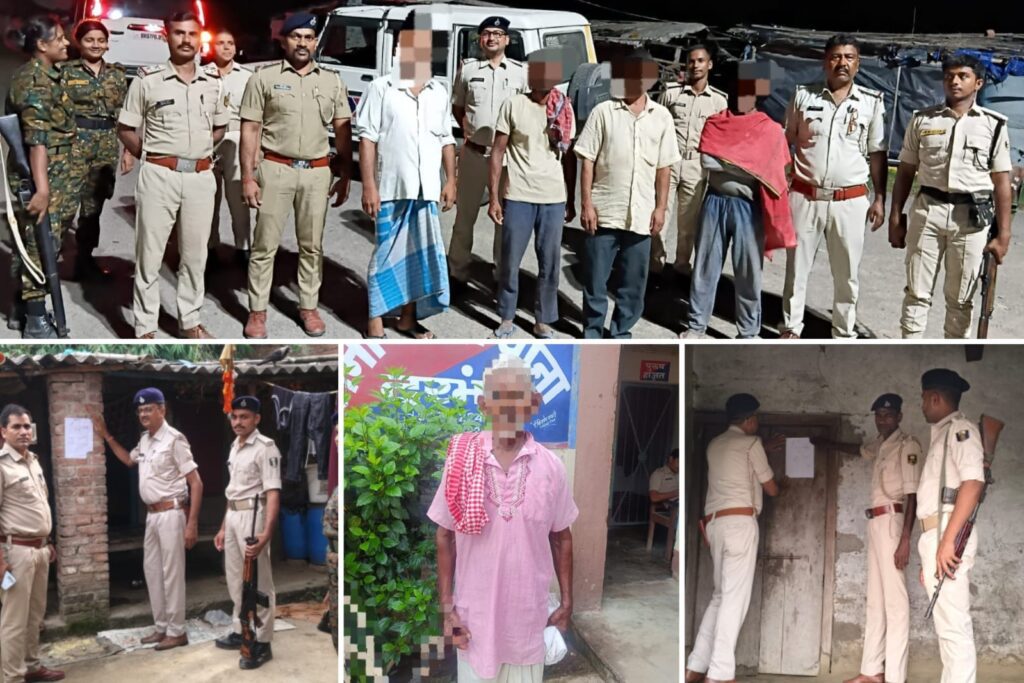 दरभंगा पुलिस की बड़ी कार्रवाई, 19 गिरफ्तार; गांजा-शराब बरामद