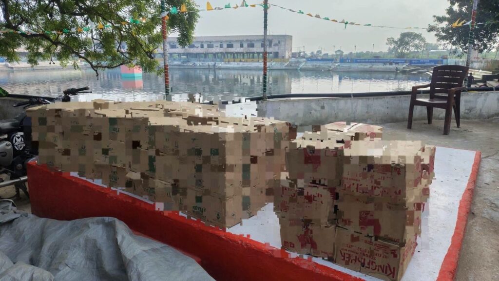 दरभंगा में 491.04 लीटर विदेशी शराब जब्त, पिकअप वाहन भी पकड़ा गया