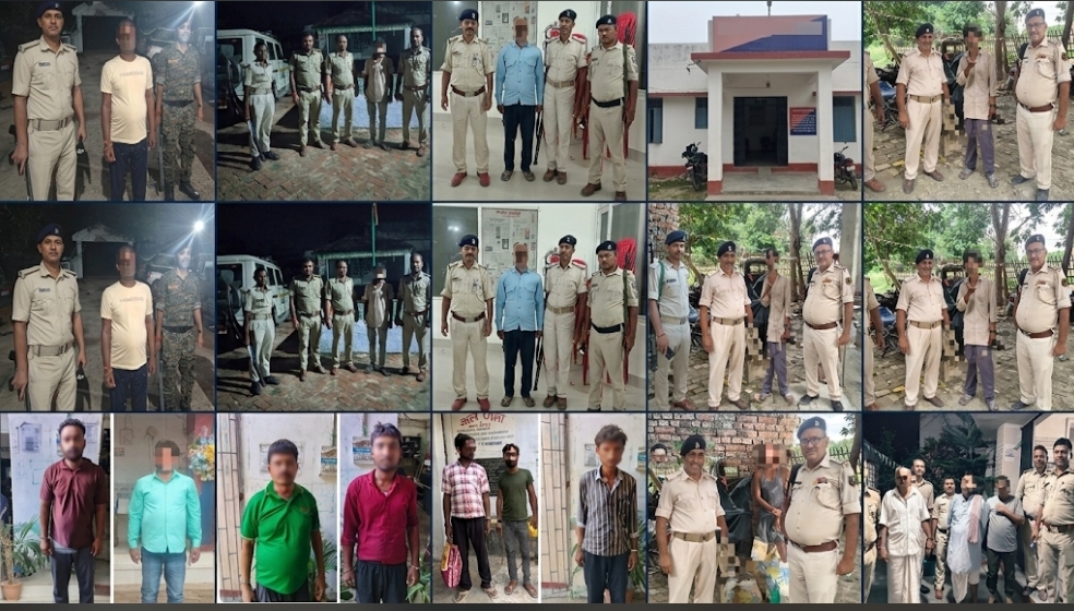 दरभंगा में 83 गिरफ्तार 76 अभियुक्त भेजे गए जेल