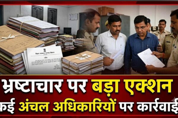 भ्रष्टाचार पर बड़ा एक्शन कई अंचल अधिकारियों पर कार्रवाई