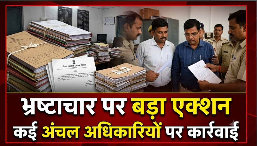 भ्रष्टाचार पर बड़ा एक्शन कई अंचल अधिकारियों पर कार्रवाई