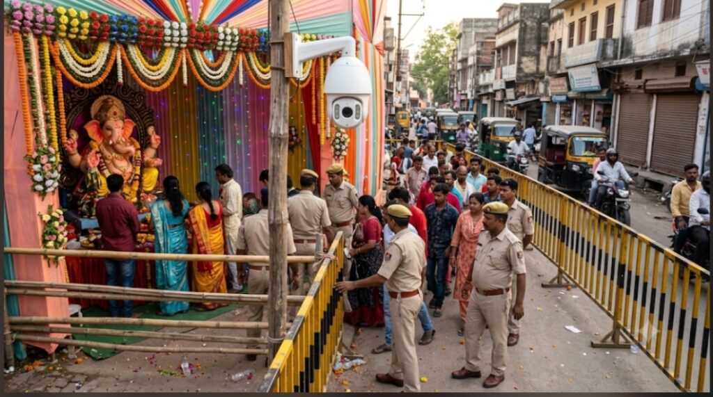 गणेश पूजा पर दरभंगा में 207 जगह सुरक्षा CCTV, पुलिस बल और ट्रैफिक व्यवस्था रहेगी कड़ी गणेश पूजा पर दरभंगा में 207 जगह सुरक्षा CCTV, पुलिस बल और ट्रैफिक व्यवस्था रहेगी कड़ी