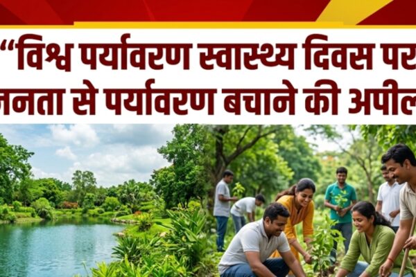 विश्व पर्यावरण स्वास्थ्य दिवस पर जनता से पर्यावरण बचाने की अपील